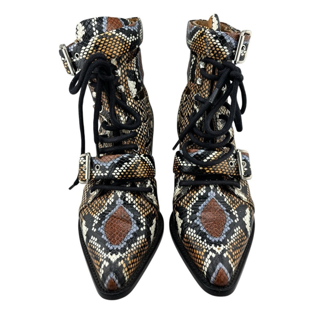 Chloe "Rylee" Python Emobossed Ankle Boots - image 2